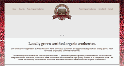 Desktop Screenshot of freshmeadowscranberries.com